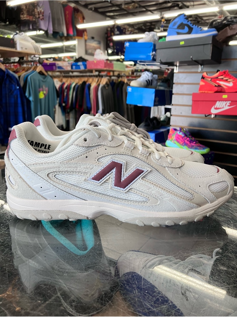 Women’s New Balance 204L Maroon Sea Salt Size 9.5